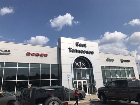East tennessee dodge - East Tennessee Chrysler Dodge Jeep Ram. 2774 N Main St. Crossville, TN 38555-5410. Sales: (931) 250-4137. Service: (931) 283-2898. Parts: (931) 272-3284. Buy car parts at East Tennessee Chrysler Dodge JeepRAM for your Chrysler, Dodge, Jeep or Ram car in Crossville at our fully-stocked parts department. We provide a full line of accessories ...
